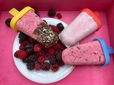 Rezept, Himbeer-Lavendel-Joghurt-Eis, Pascale Treichler