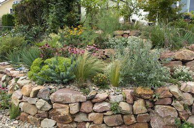 Natursteinmauer im Garten anlegen und bepflanzen &ndash; So geht&acute;s!