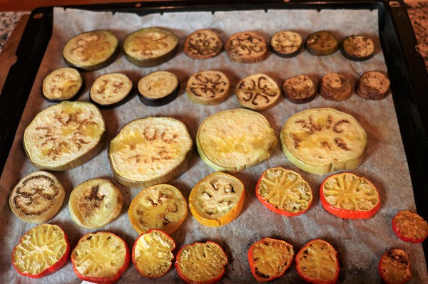 Aubergine vorbereiten Auberginen nach dem backen Lubera