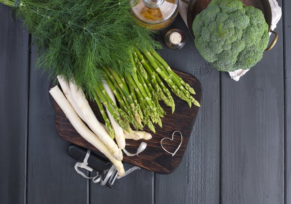 Grüner Spargel ist reich an Mineralien.