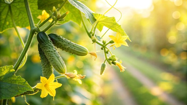 Gurkenbl�ten, Cucumis sativus