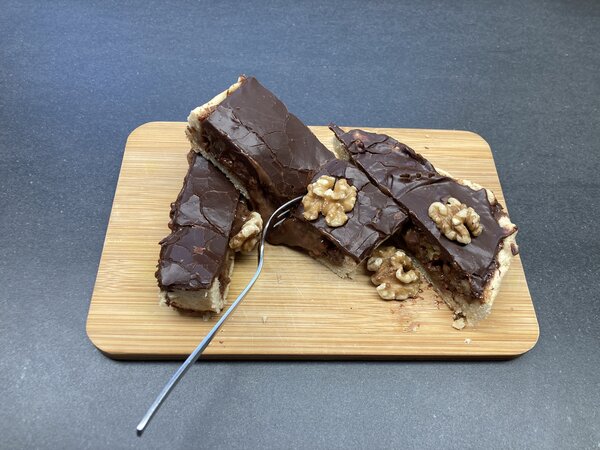Schockoladen Nusstorte mit Salted Caramel