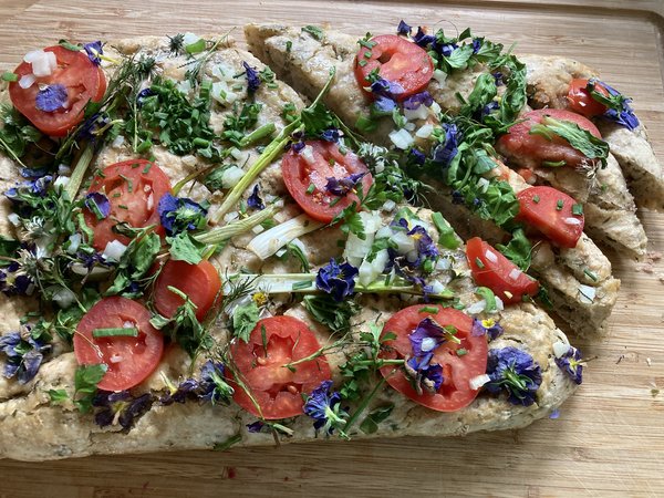 Kruter Focaccia, Rezept, Pascale Treichler, Lubera