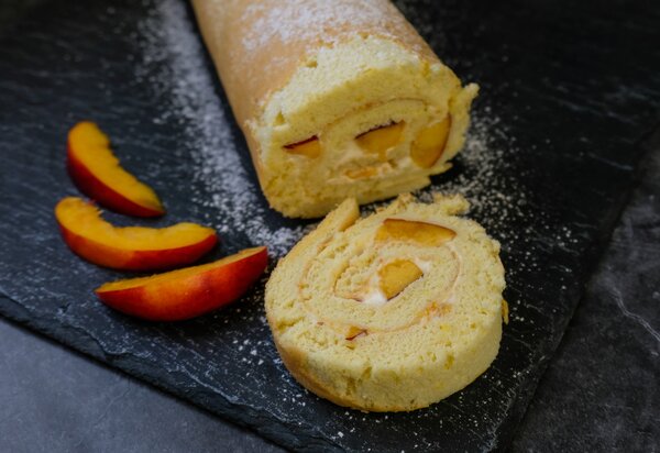 Nektarinen Roulade, zu Rezept von Pascale Treichler, 2024-08