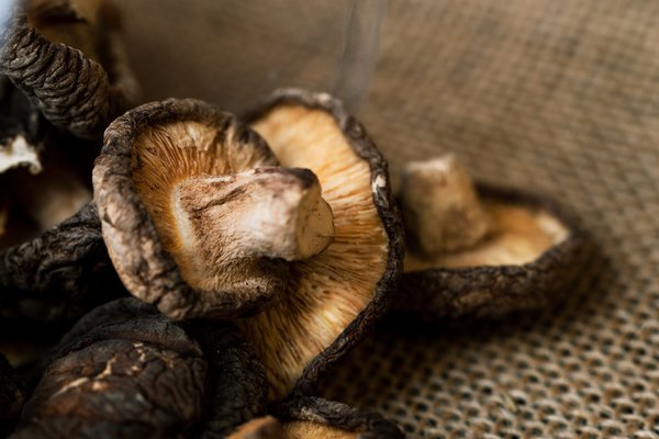 Getrocknete Pilze für Gemüsegerichte.