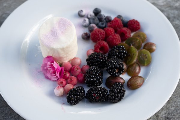 Sauerrahm Eiscreme mit frischen Beeren Rezept Pascale Treichler Lubera