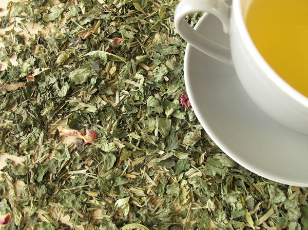 Mit getrockneten Blttern lsst sich der Tee ganzjhrig selber machen