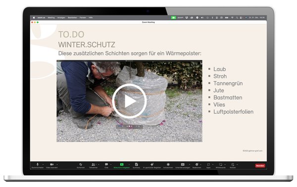 Gärtner Graf Webinar, Staudenwebinar, Beat Graf